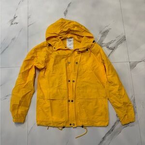 GAP Mens Vintage Yellow Rain Coat